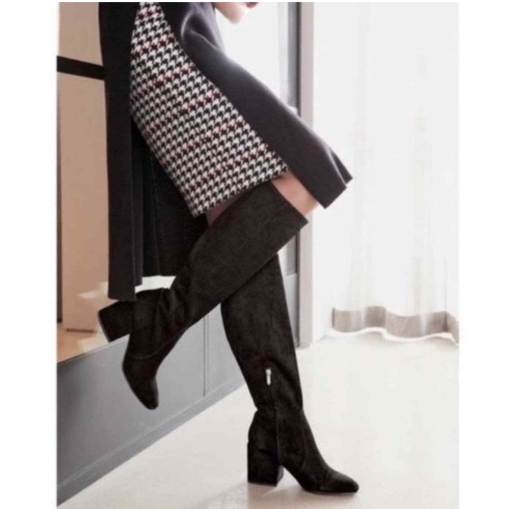 Sam Edelman Thora, Black Suede Boots 9.5